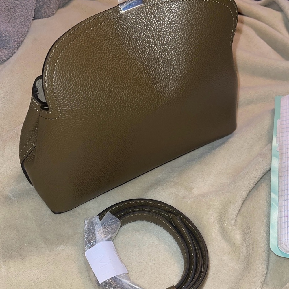 Toteme Taupe Leather Shoulder Bag - Picture 3 of 3